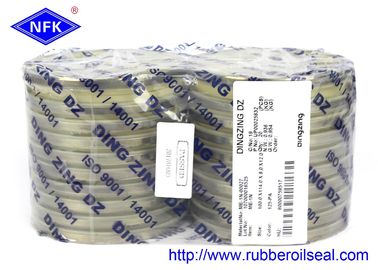 آب‌بند گردگیر لاستیکی DINGZING ME-1N 100×114×8 TPU/8L95+SPCC بژ 95A آب‌بند گردگیر سنگین